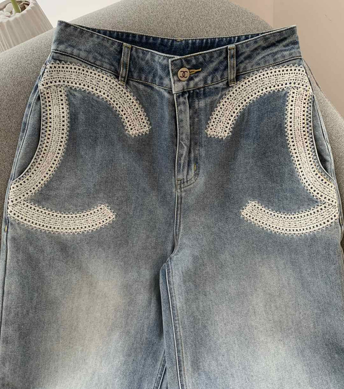 Wide leg jeans