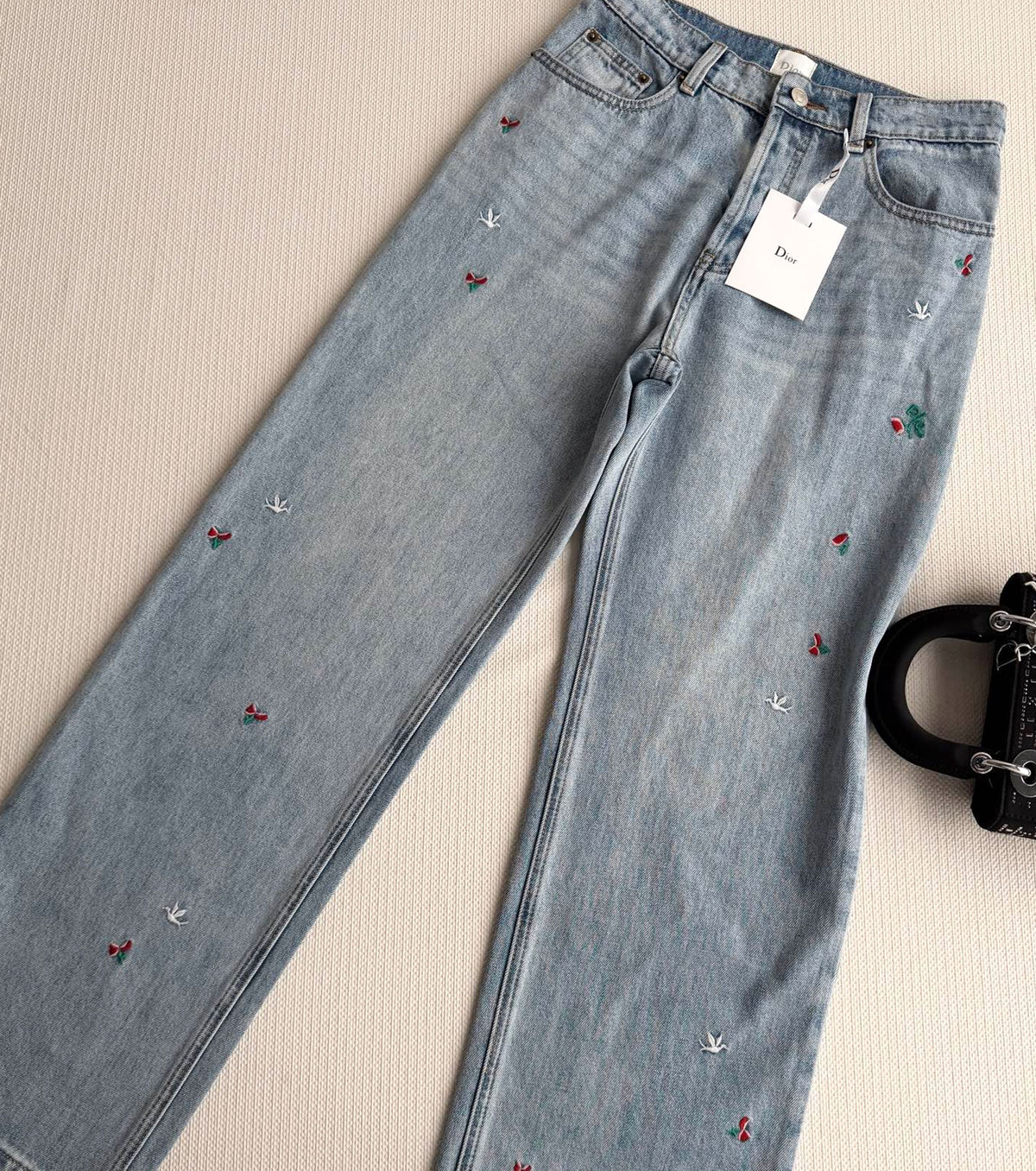 Flared Embroidered Jeans