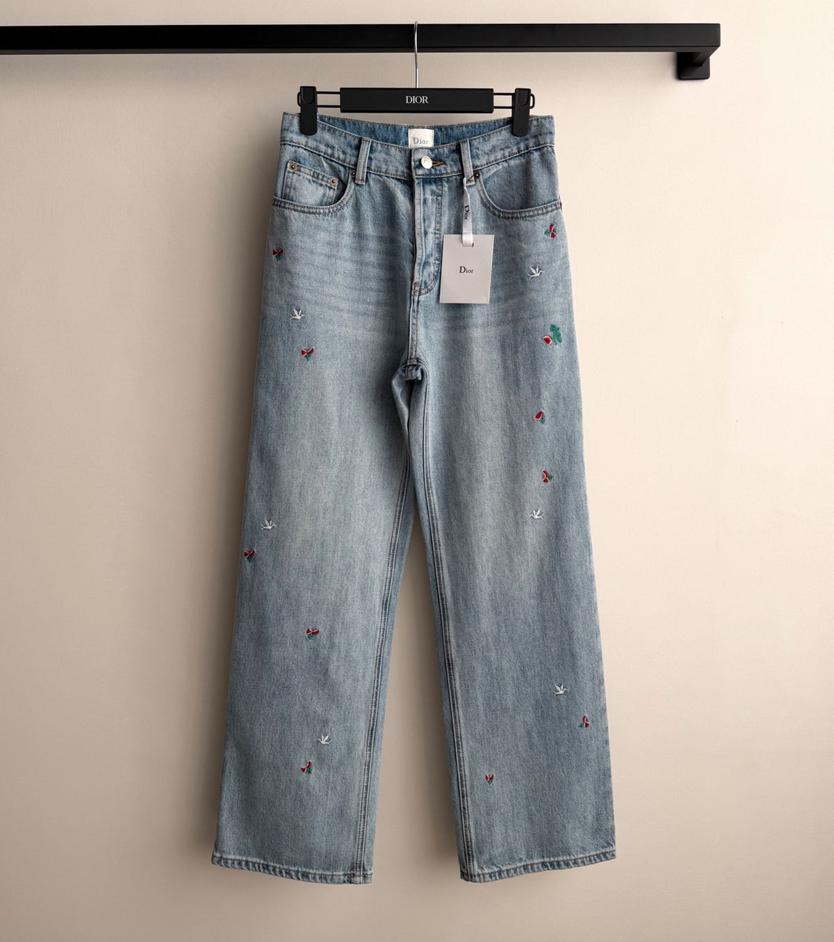 Flared Embroidered Jeans