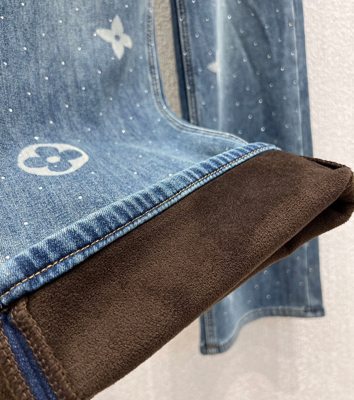 Дамски подплатени дънки