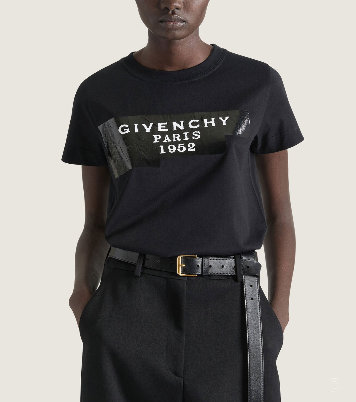 Tape print t-shirt GV0621