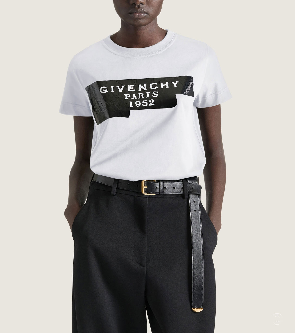 Tape print t-shirt GV0621