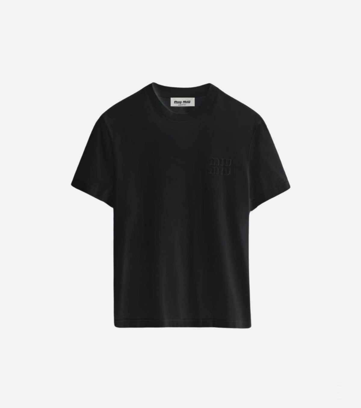 Embroidered jersey T-shirt MIU5014