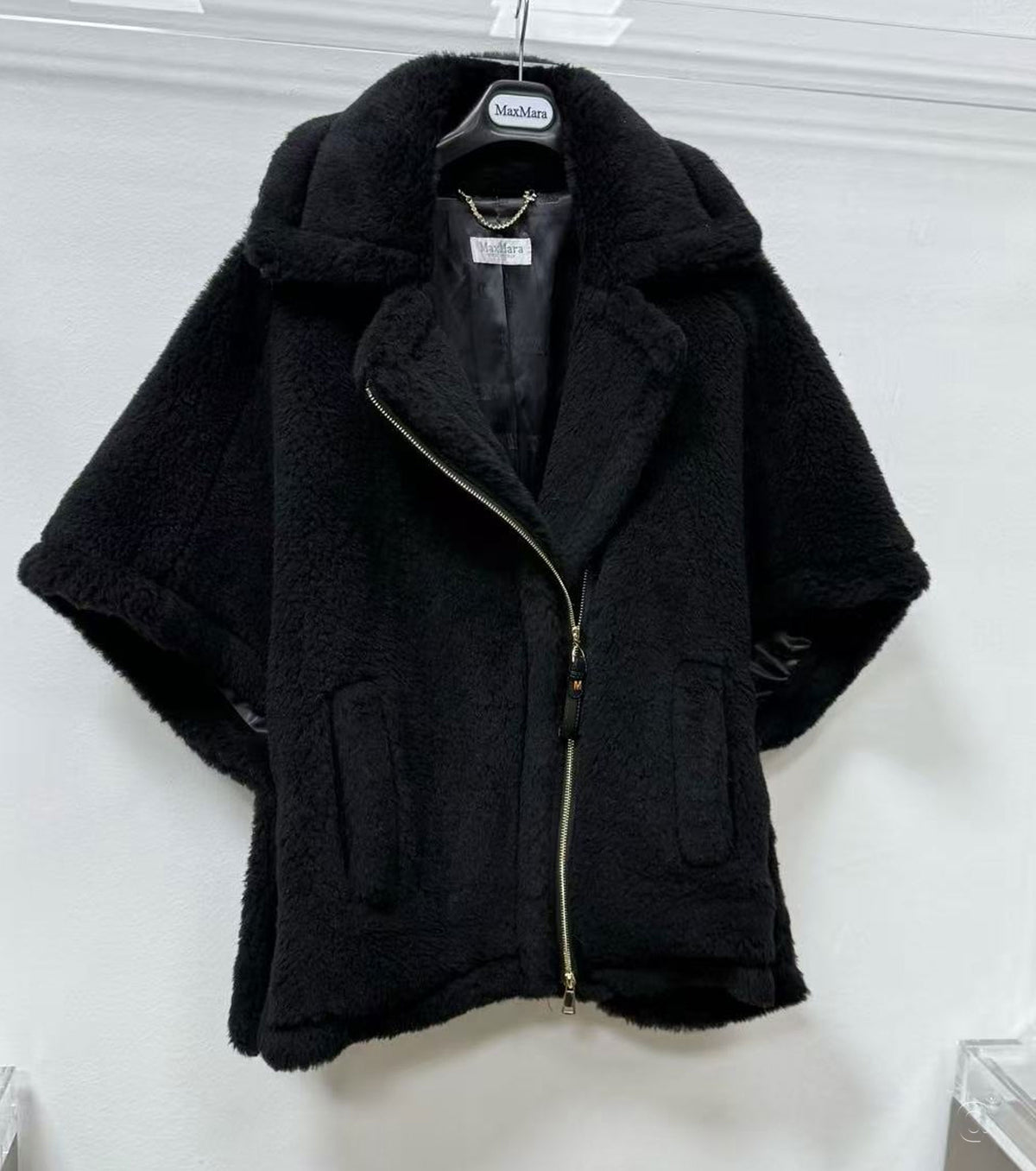 Women alpaca wool cape vest