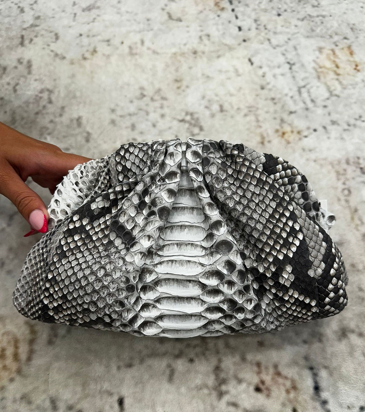 The Pouch Python Clutch