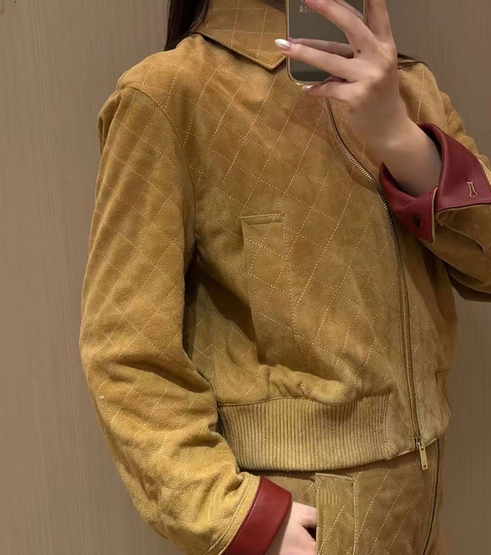 Women Suede Jacket