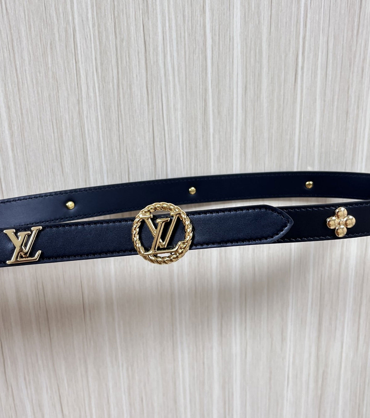 Leather Monogram Belt