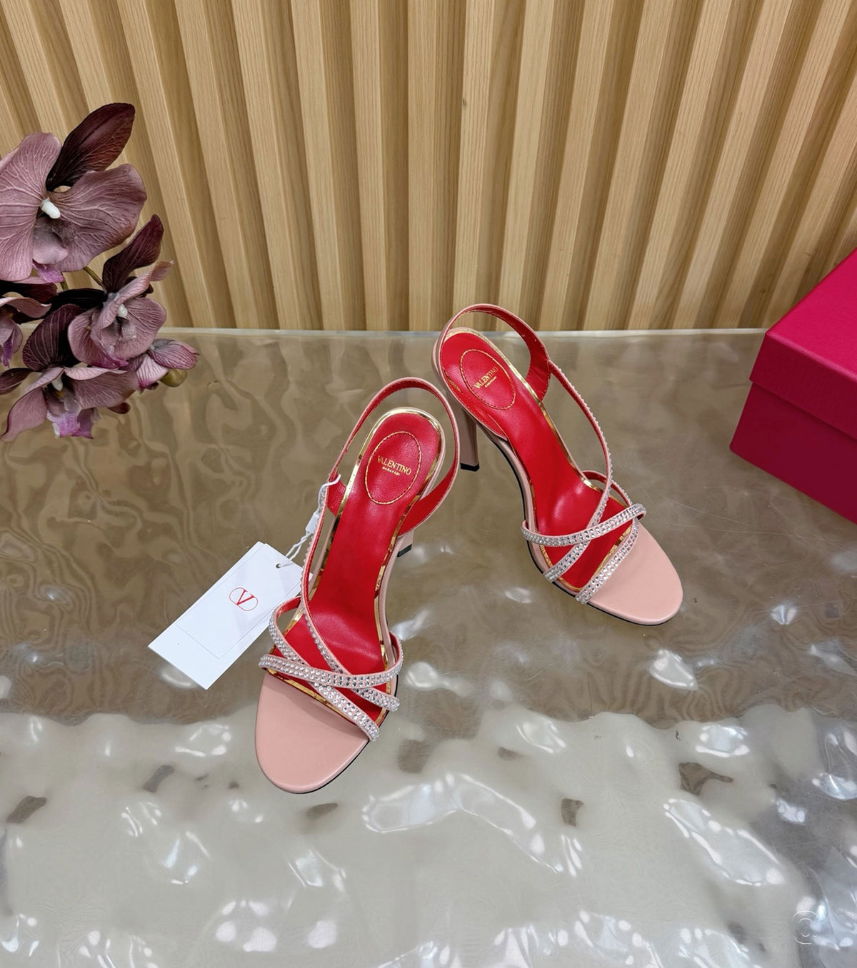 Dans Le Foyer crystal-embellished sandals