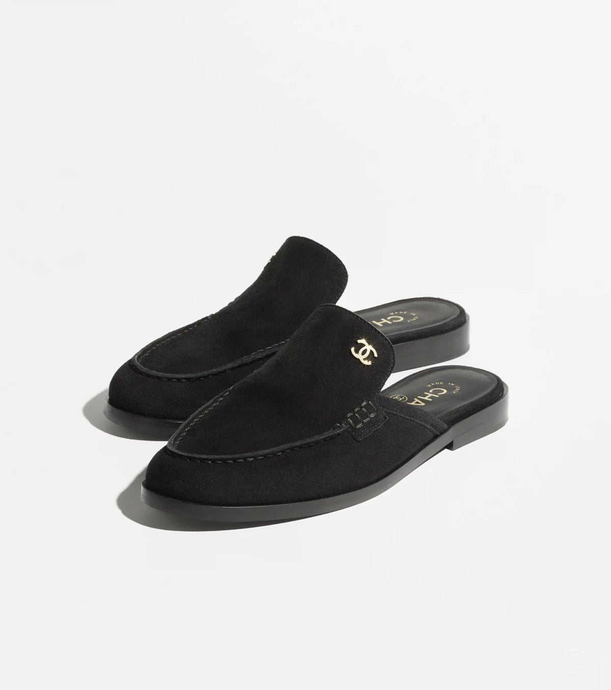 Suede Calfskin Mules