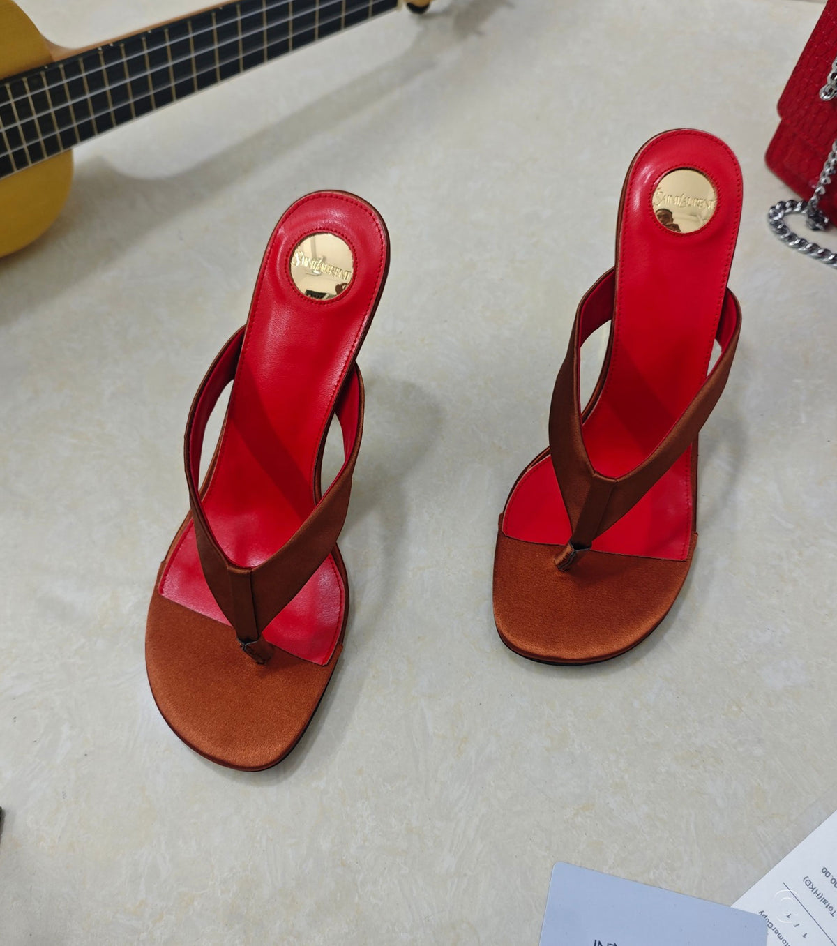 OPYUM mules in satin crepe