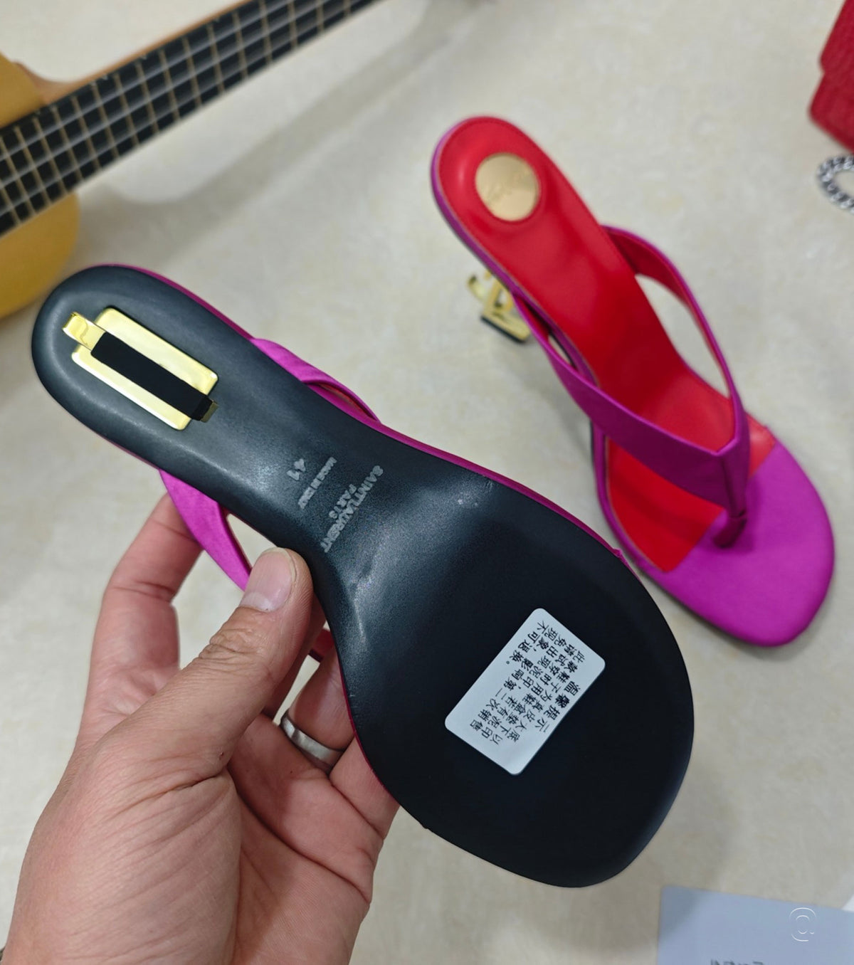 OPYUM mules in satin crepe