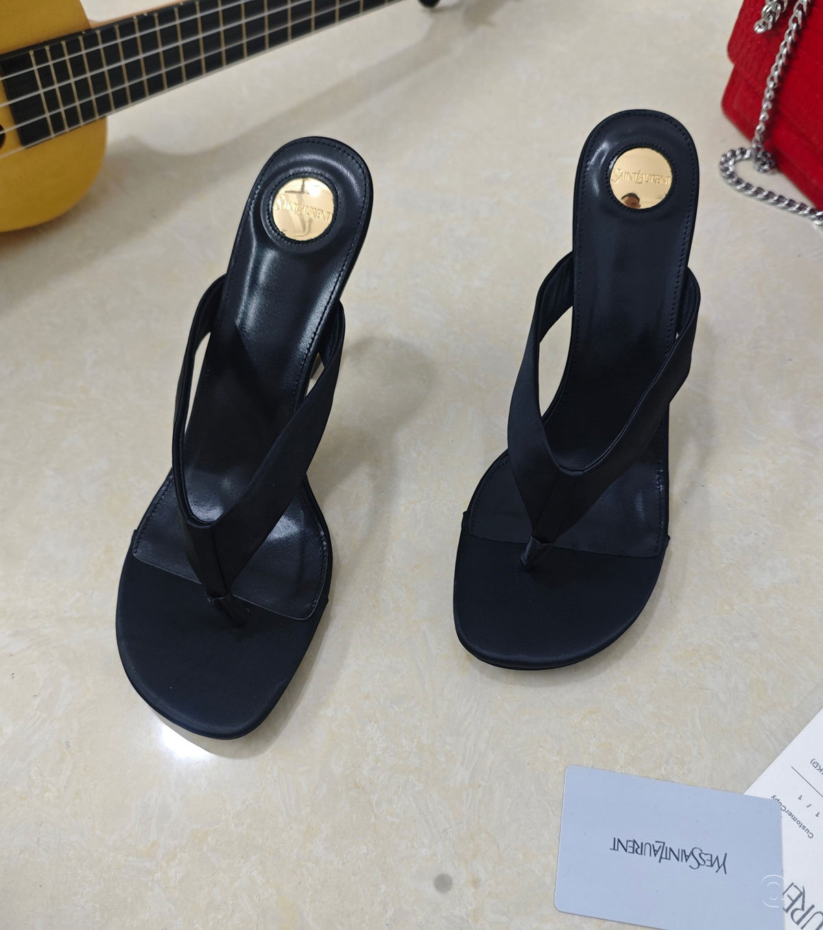 OPYUM mules in satin crepe