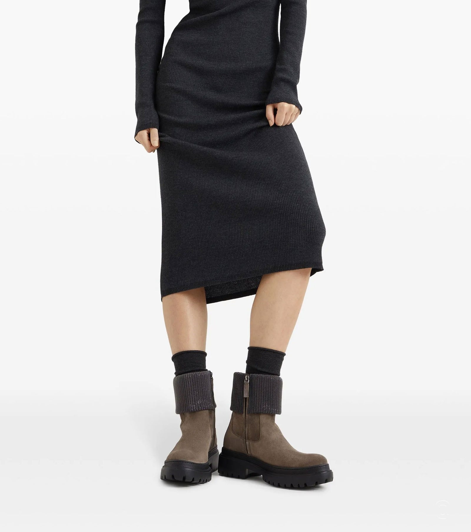 Monili-Trim block-heel ankle boots