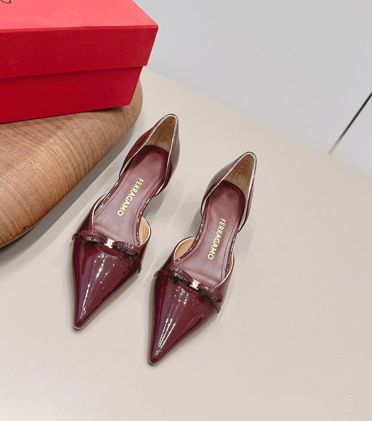 Patent Leather Gyoia Dorsay Pumps
