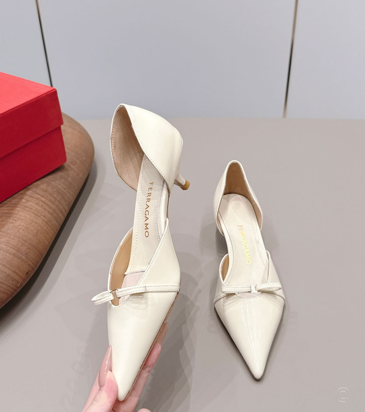 Patent Leather Gyoia Dorsay Pumps