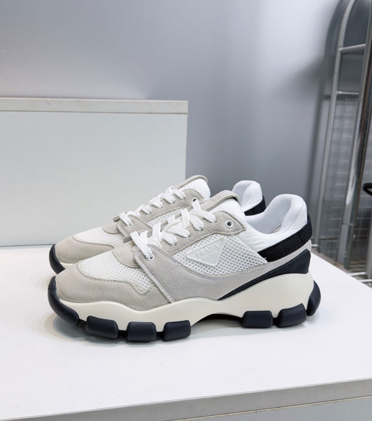 Leather sneakers