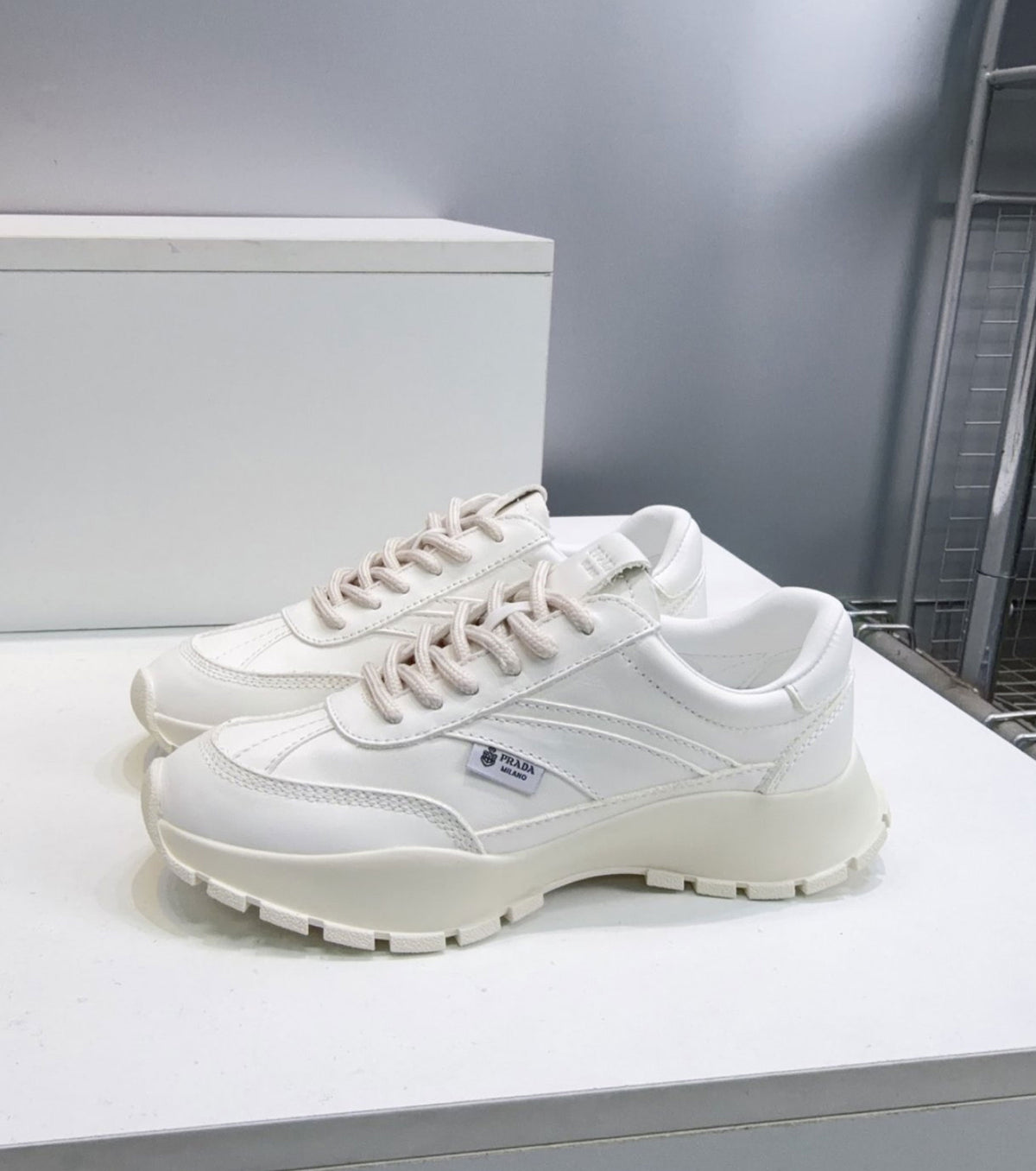 Leather sneakers