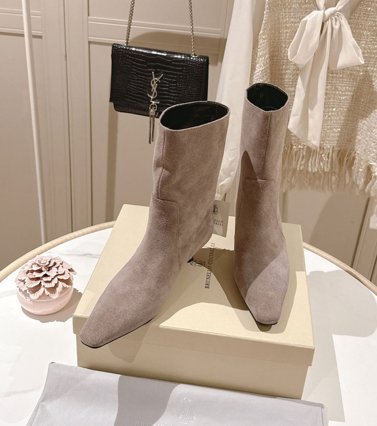 Leather boots