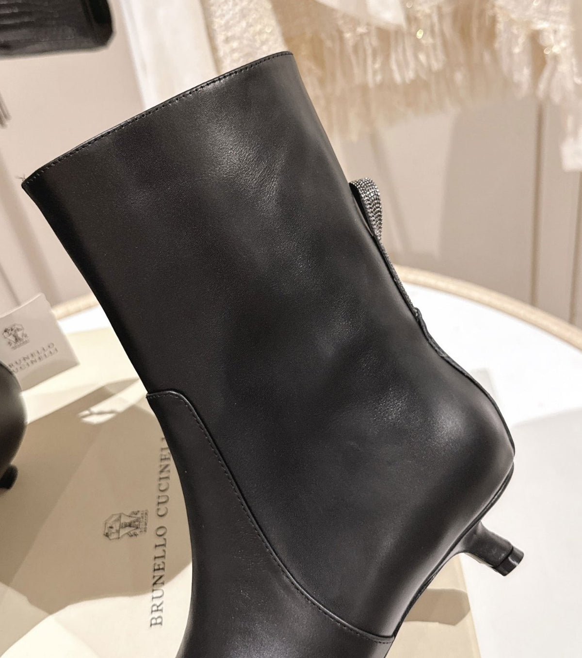 Leather boots