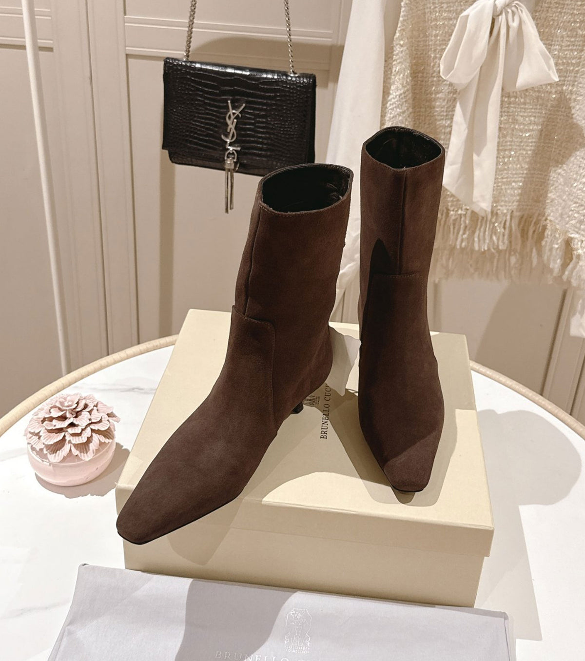 Leather boots