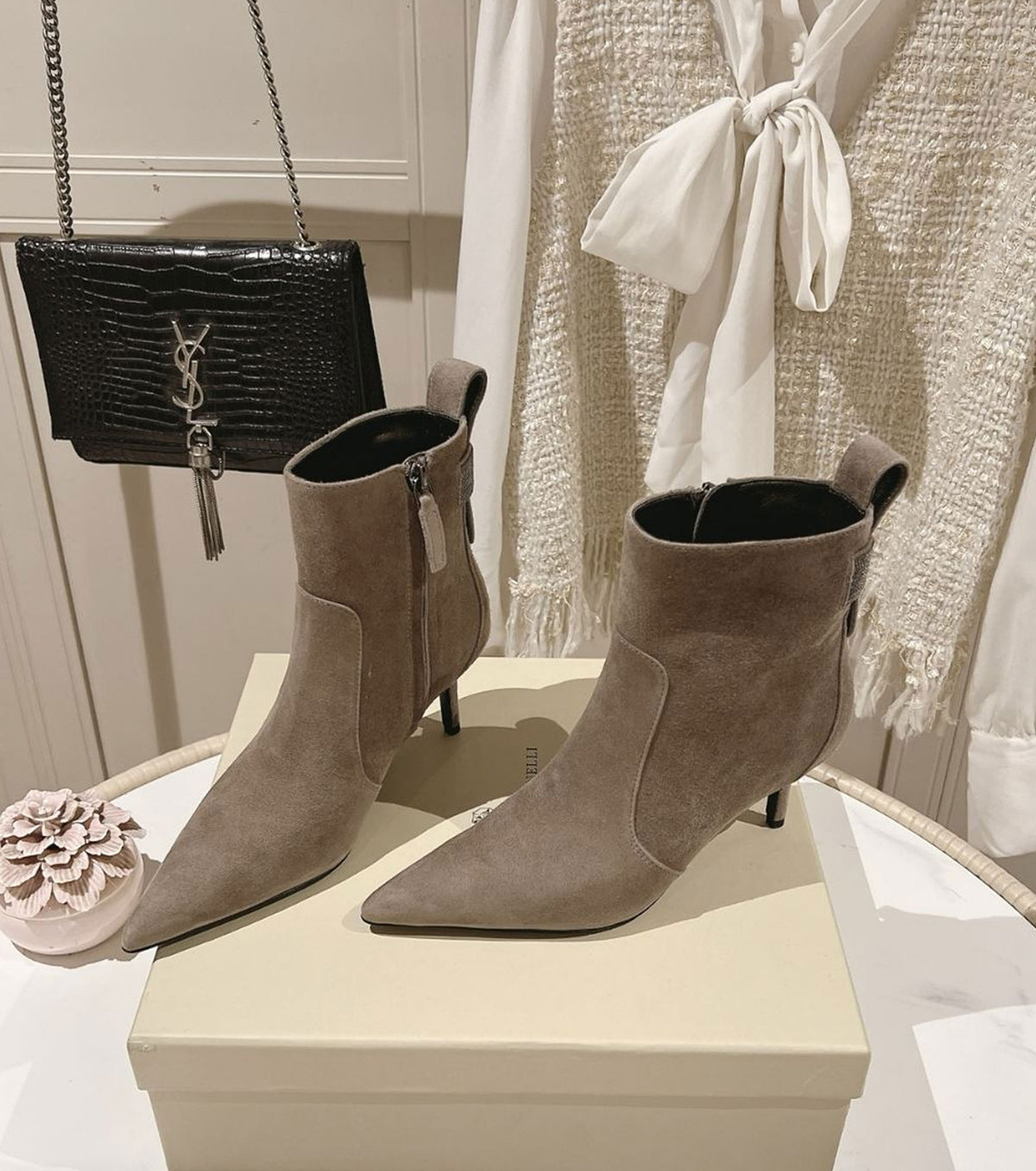 Leather boots