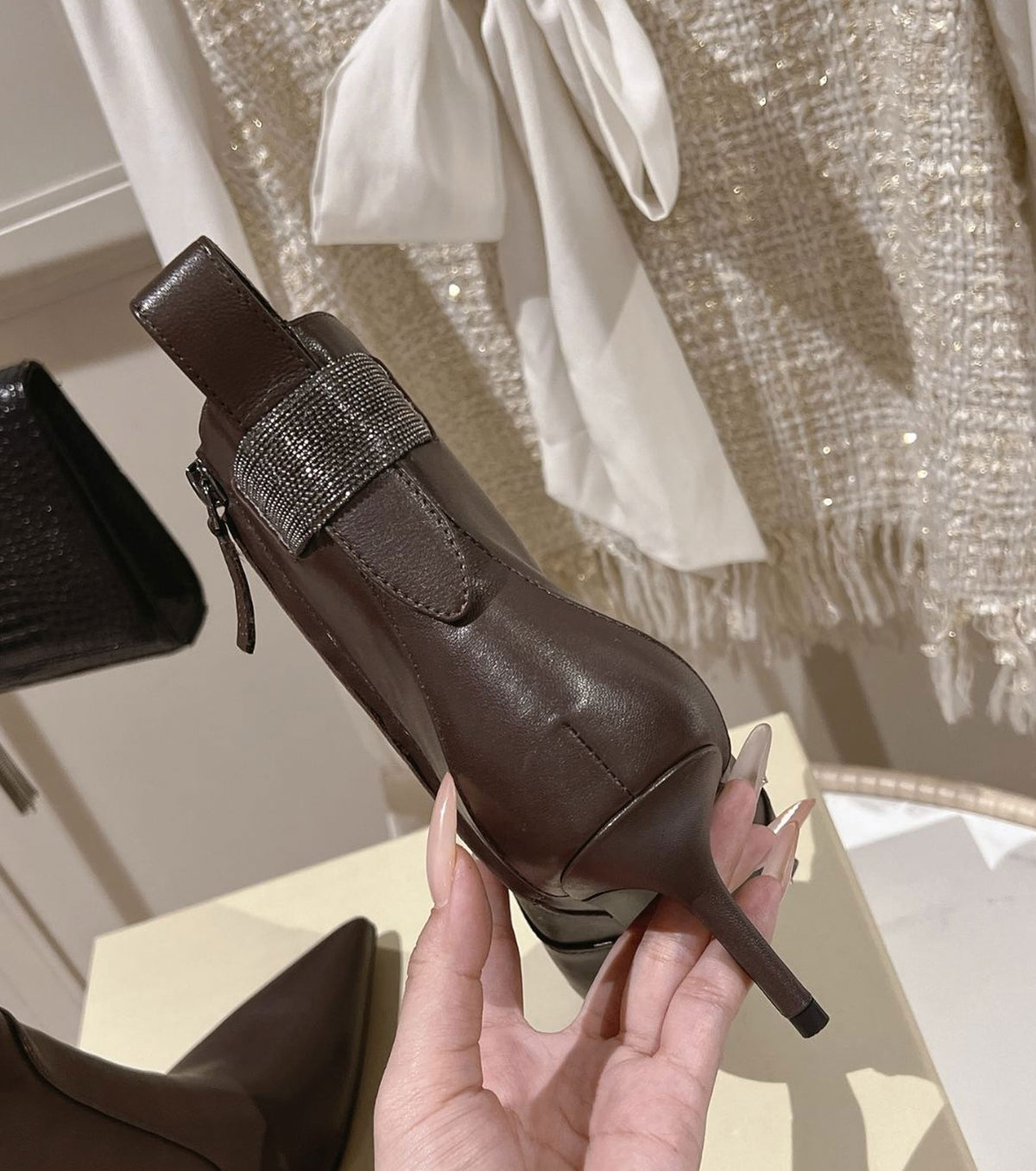 Leather boots