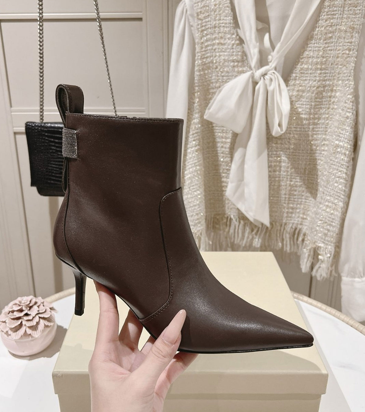 Leather boots
