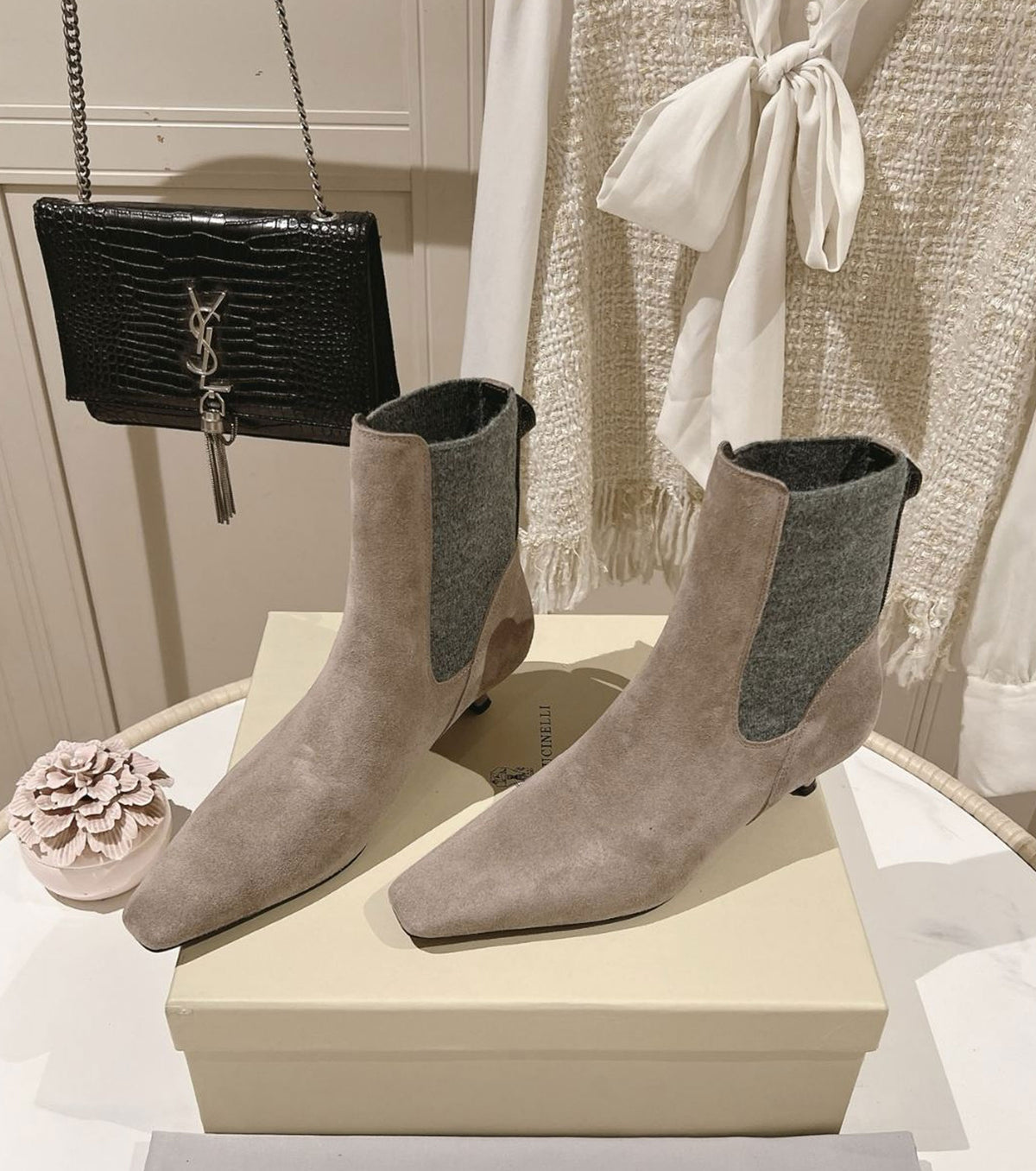 Leather boots