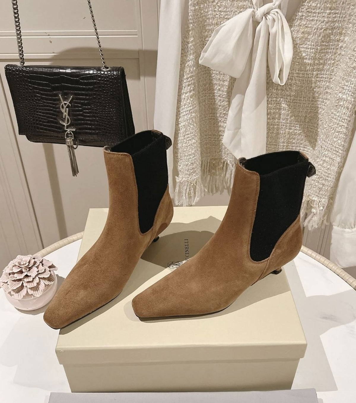 Leather boots