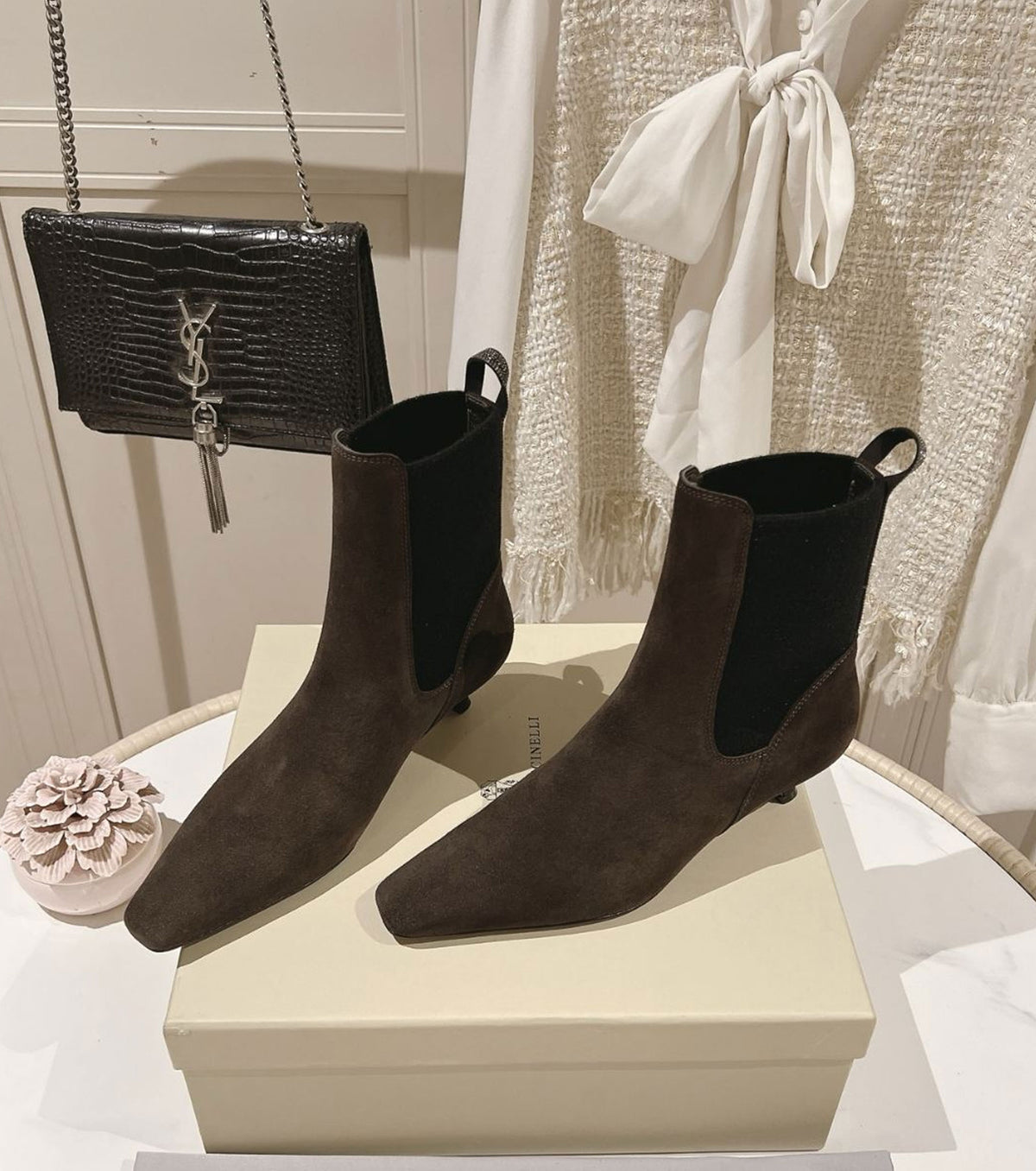 Leather boots