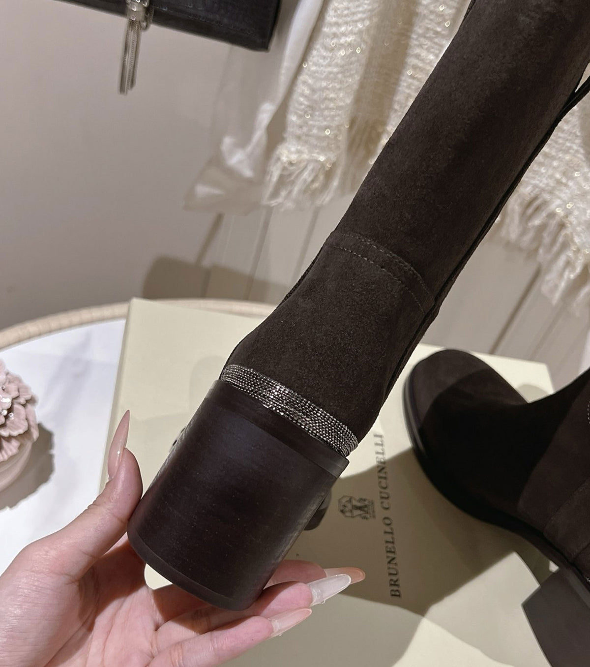 Leather boots
