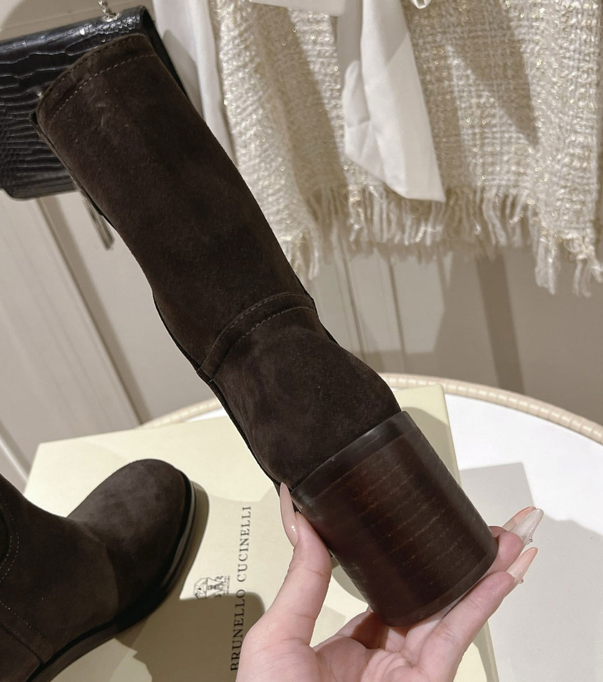Leather boots