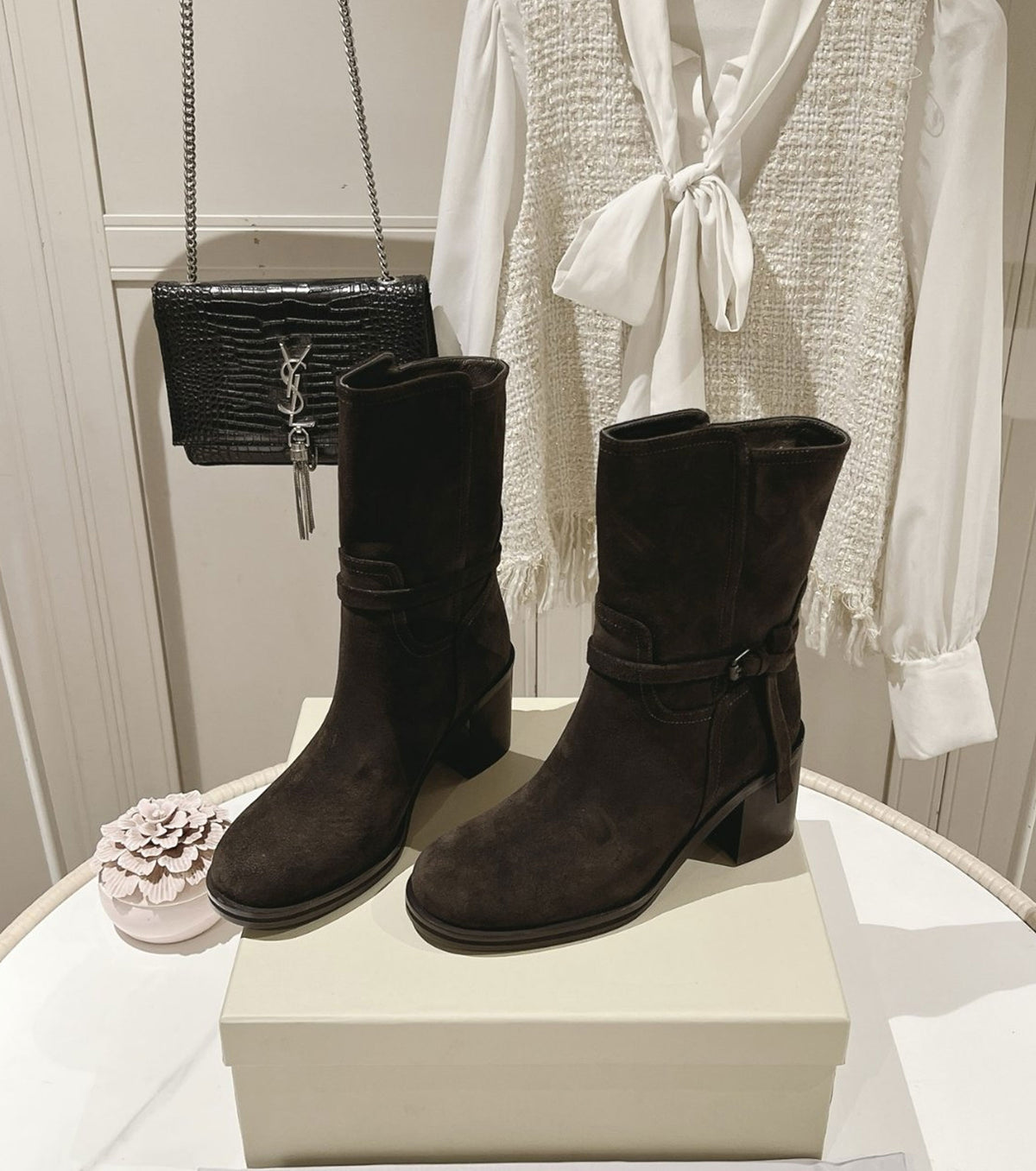 Leather boots