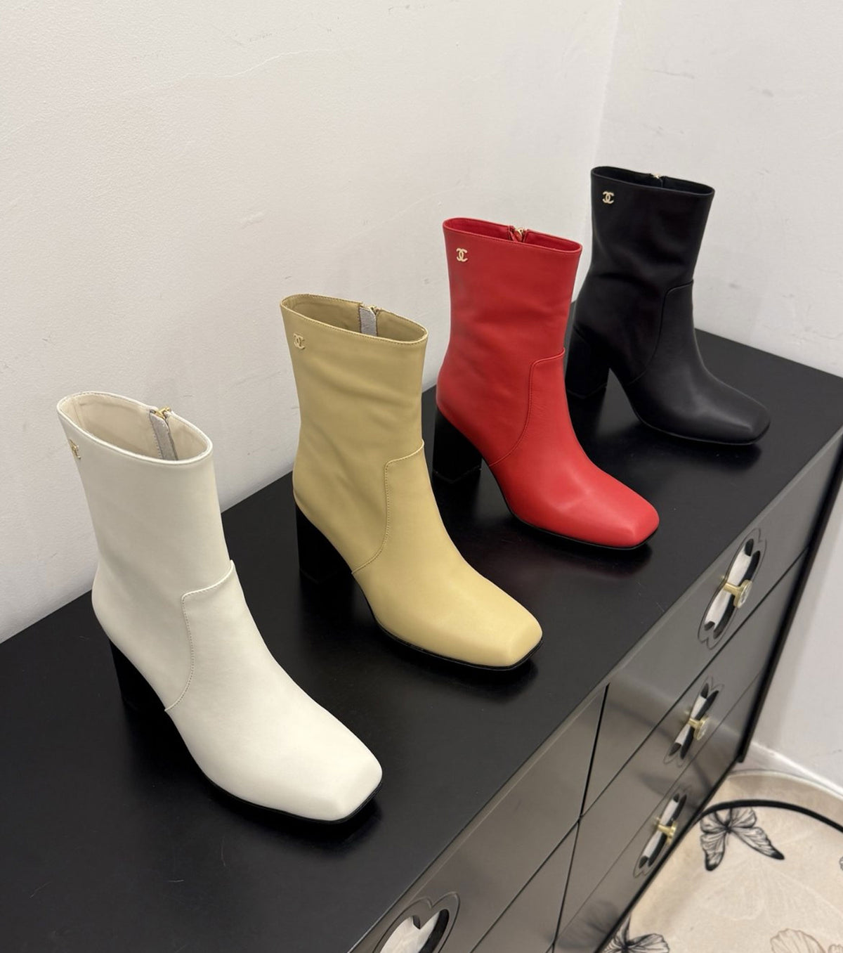 Leather boots