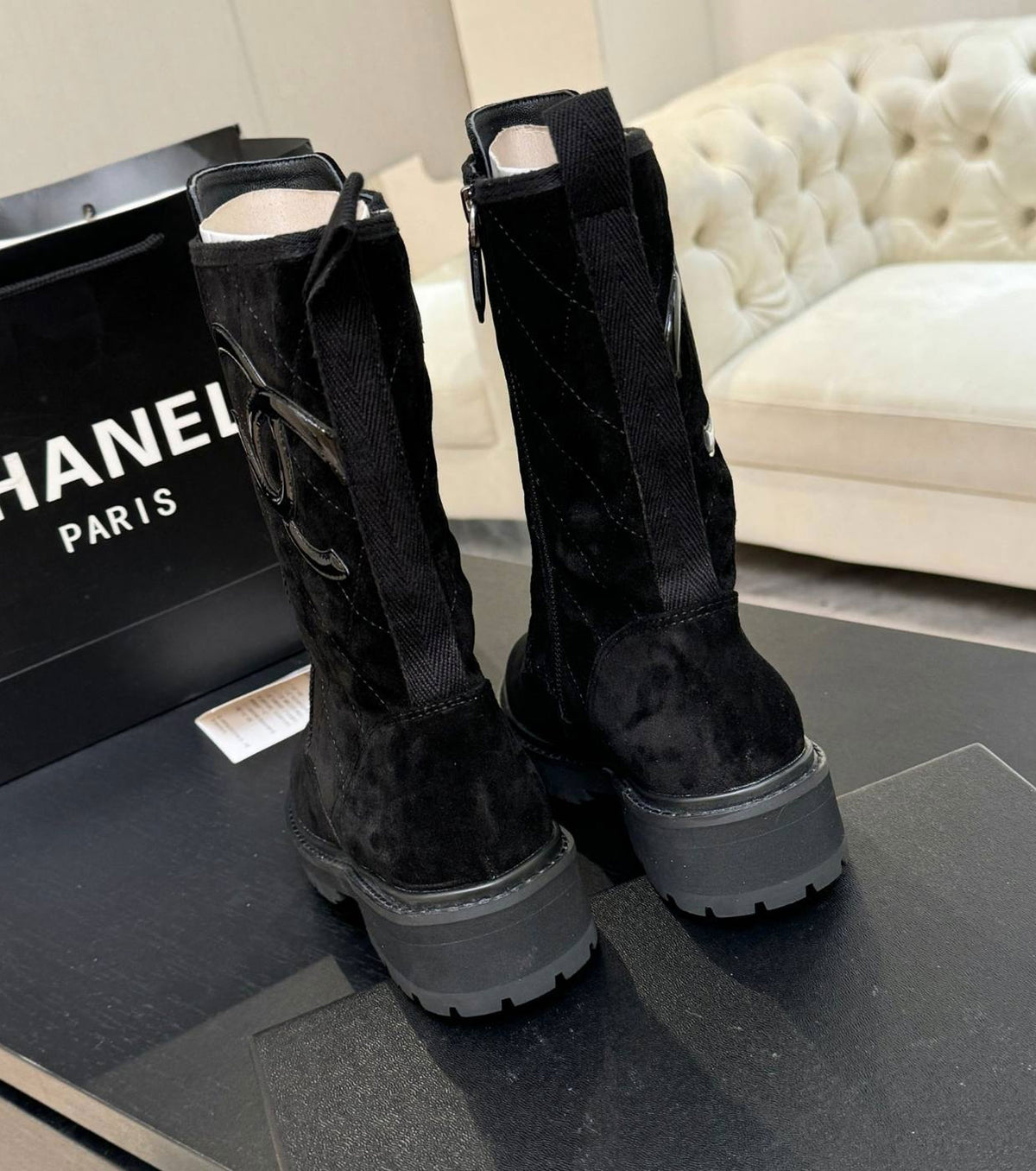 Leather boots