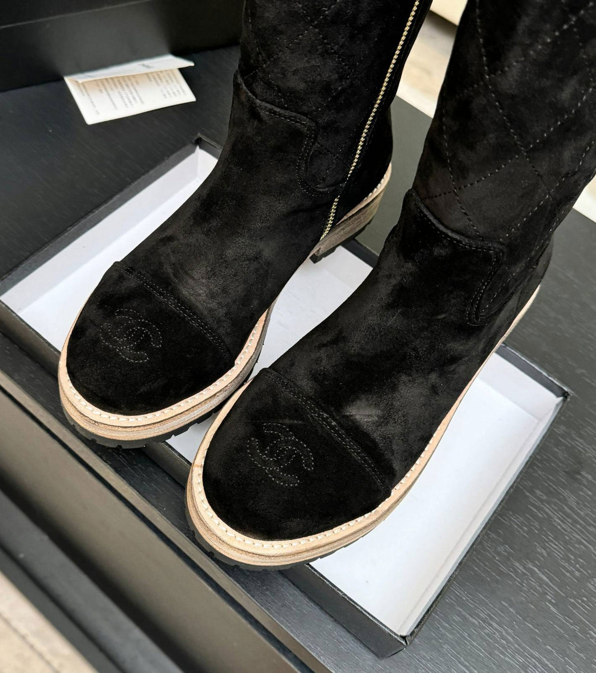 Leather boots