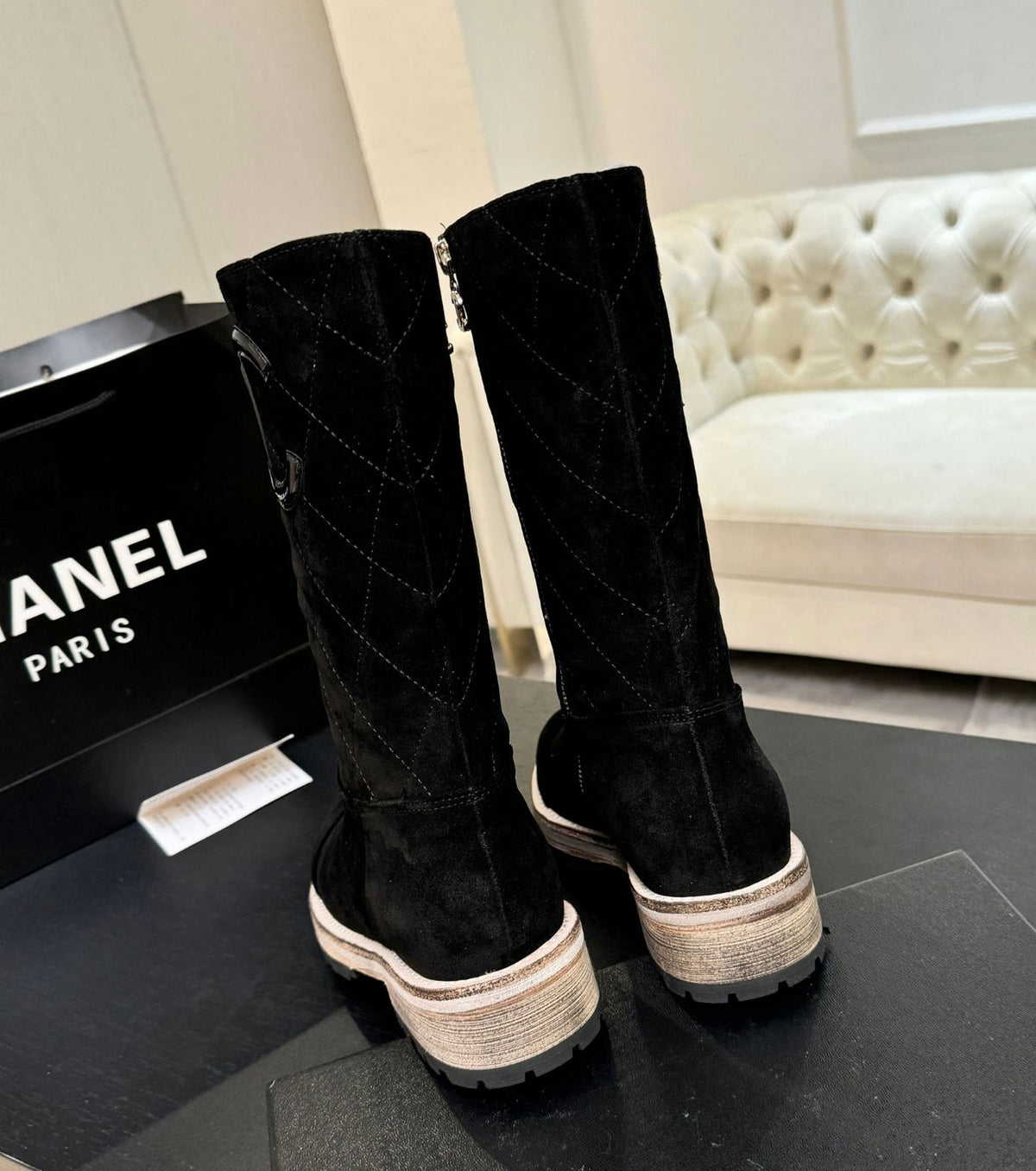 Leather boots