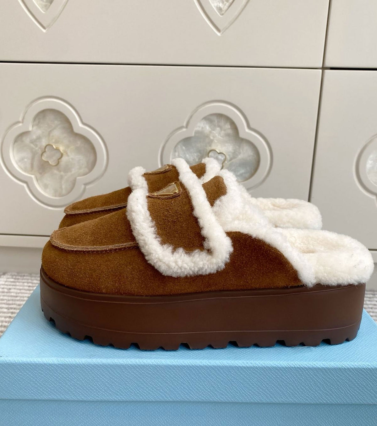 Suede Mules