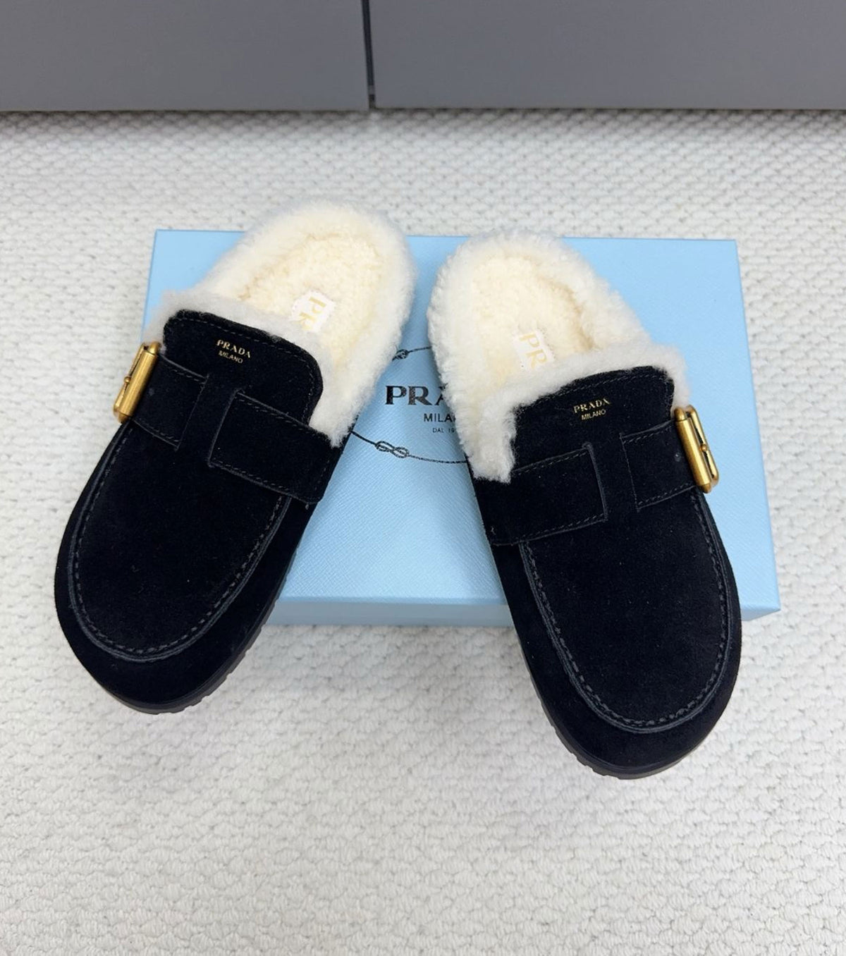 Suede Mules