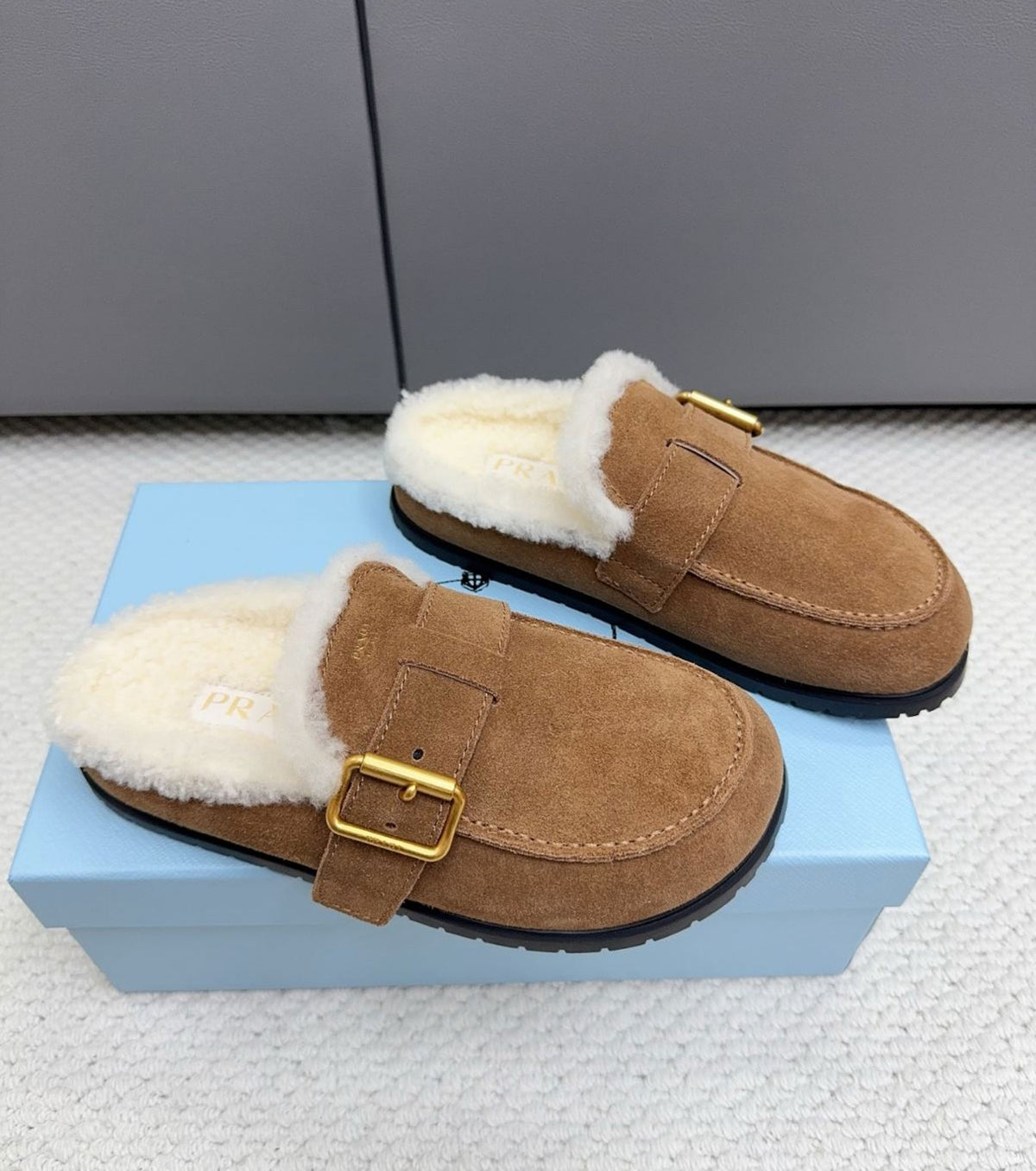 Suede Mules