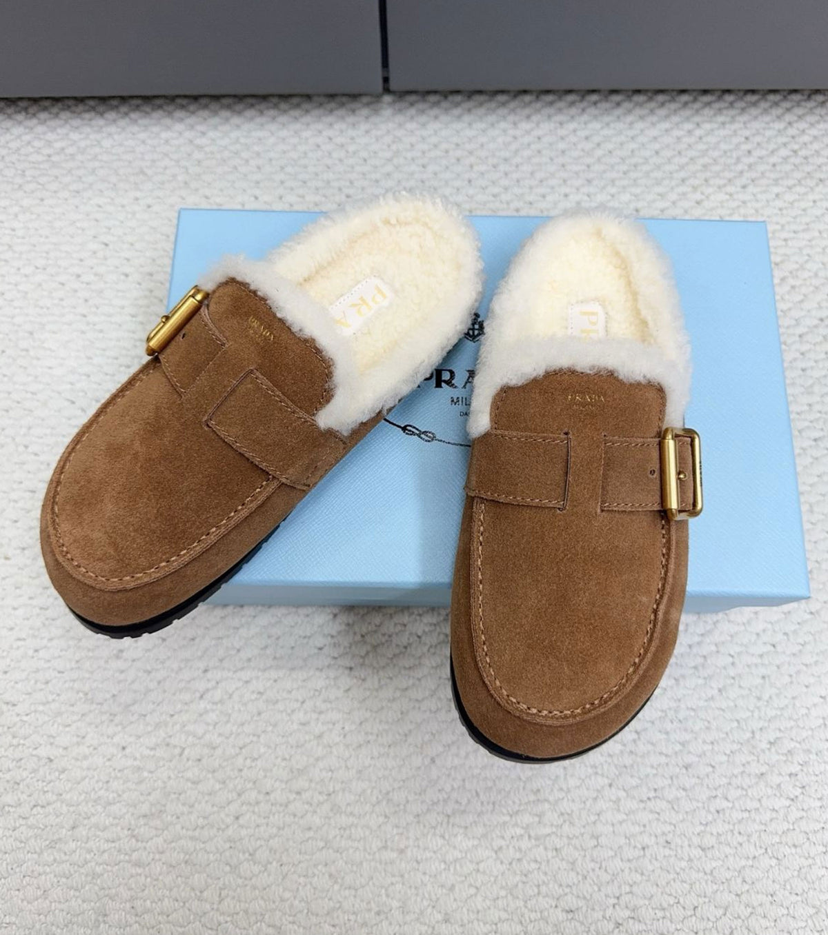 Suede Mules