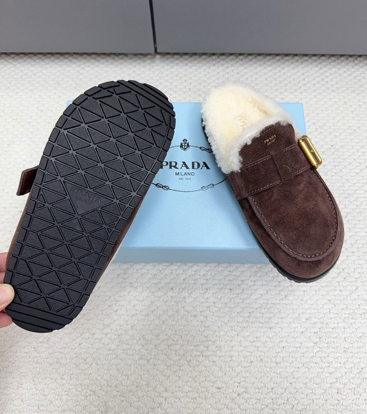 Suede Mules