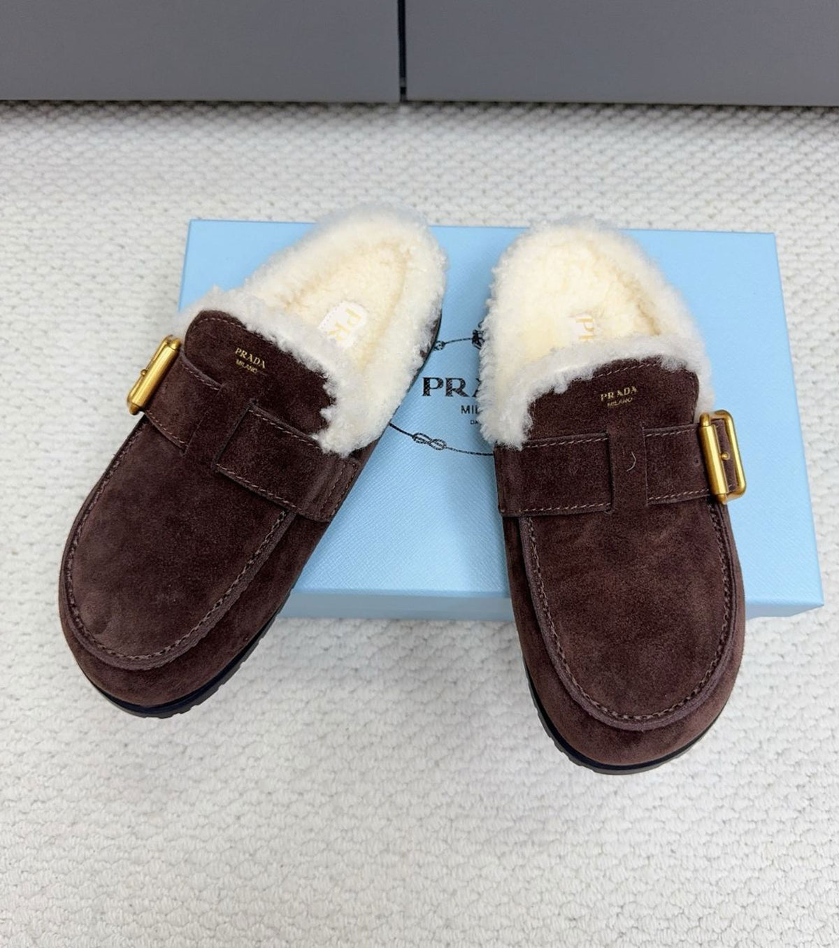 Suede Mules