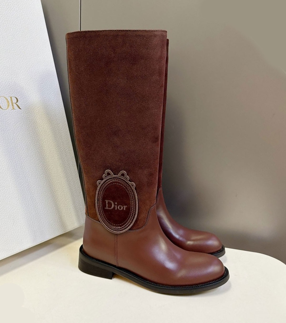 Leather boots