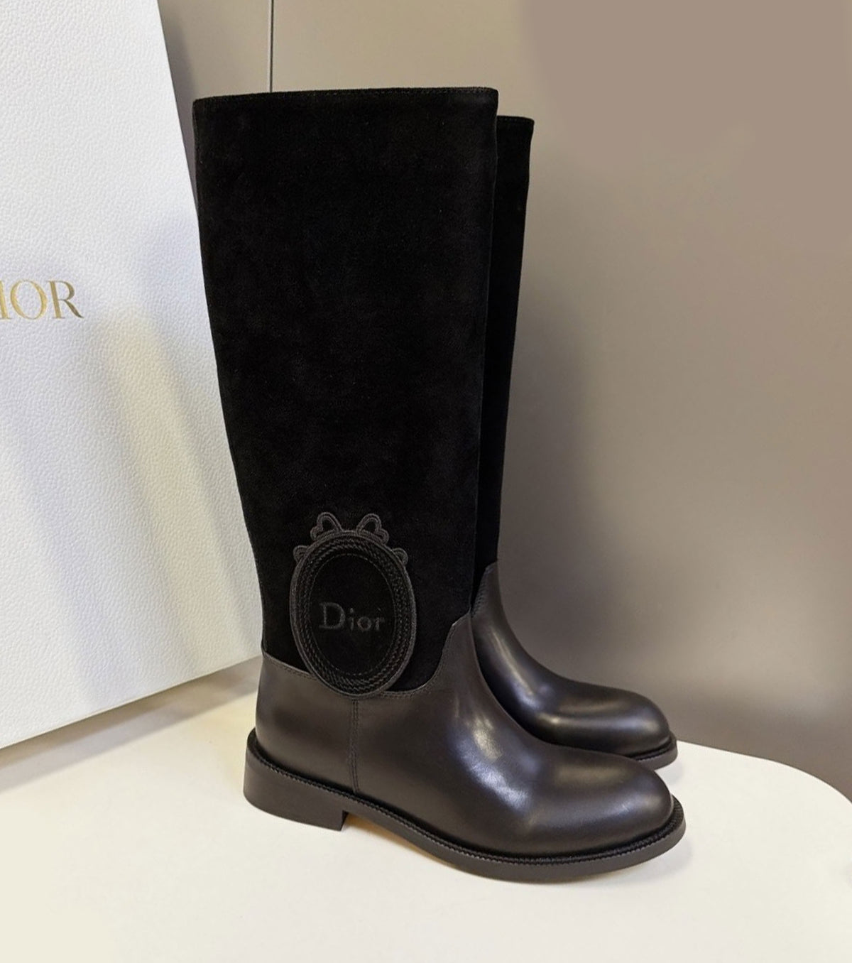 Leather boots