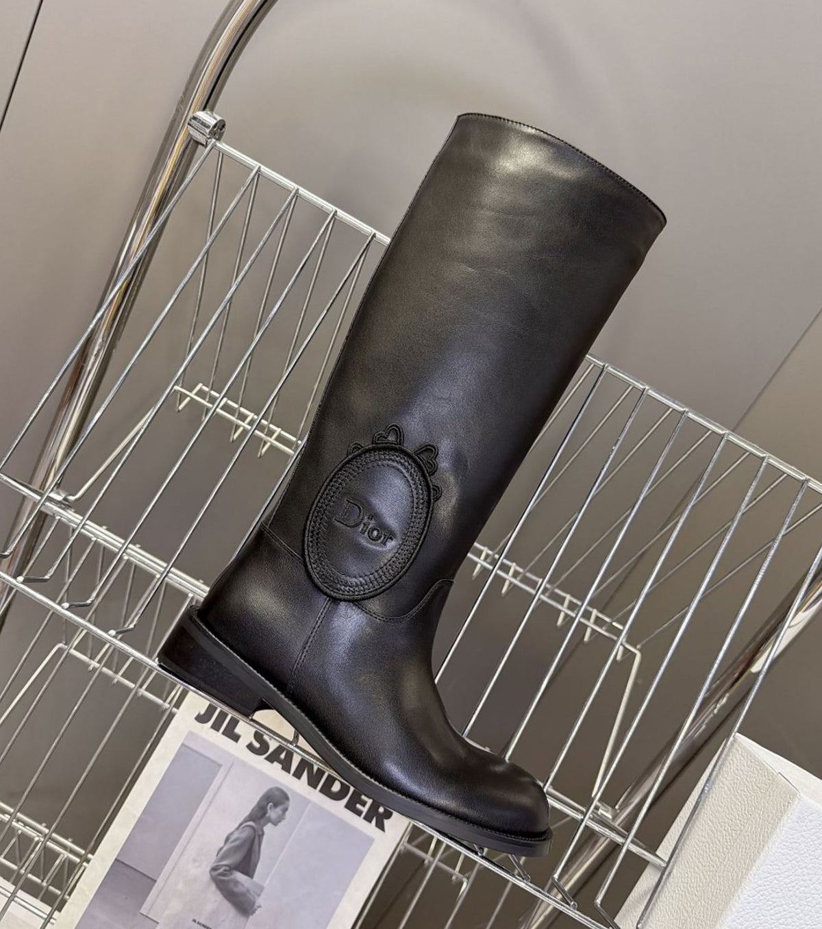Leather boots