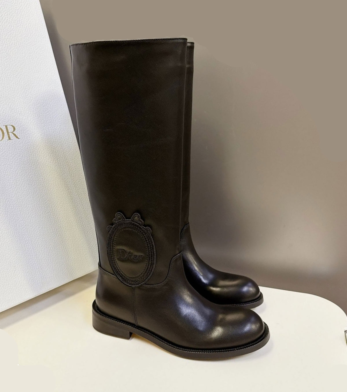 Leather boots