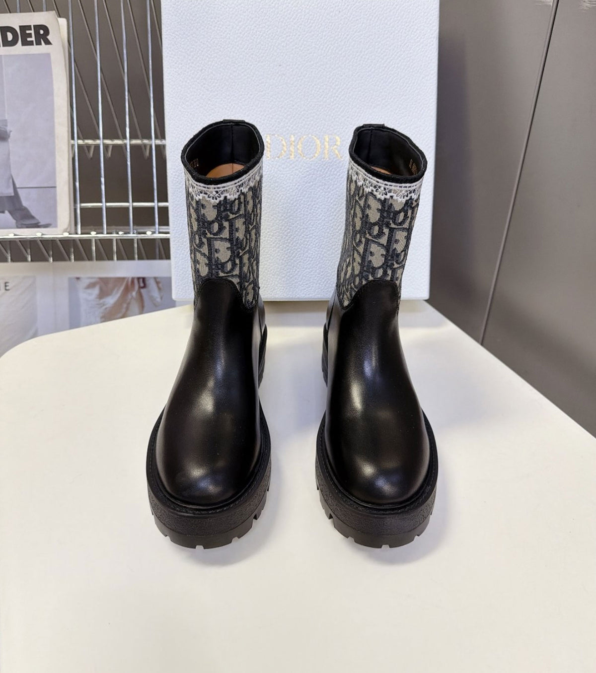 Leather boots