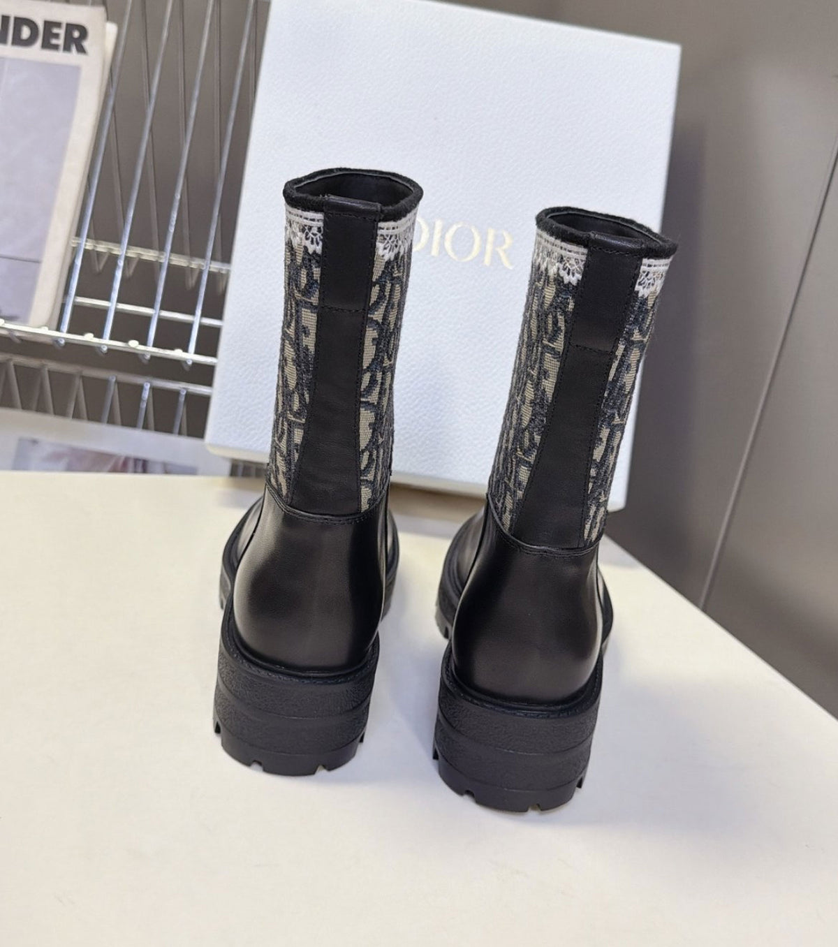 Leather boots