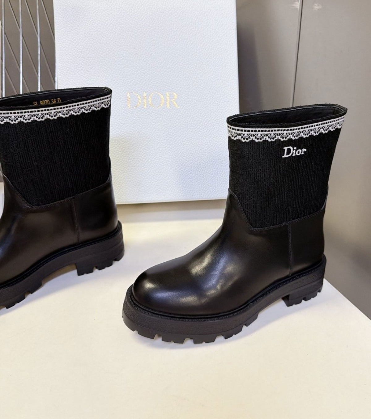 Leather boots